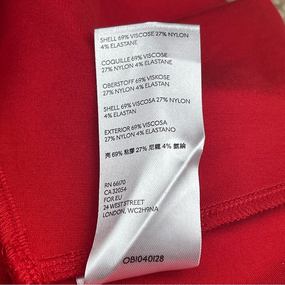 Red Anthropologie Sleeveless Top Size Small NWT - Picture 5 of 6